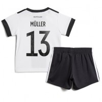 Dres Njemačka Thomas Muller #13 Domaci za djecu SP 2022 Kratak Rukav (+ kratke hlače)